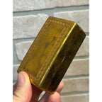 Vintage 1934 Gillette Aristocrat Gold Safety Razor Christmas DeLuxe Brass Box