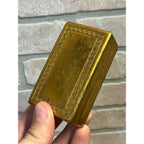 Vintage 1934 Gillette Aristocrat Gold Safety Razor Christmas DeLuxe Brass Box