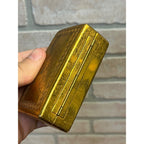 Vintage 1934 Gillette Aristocrat Gold Safety Razor Christmas DeLuxe Brass Box