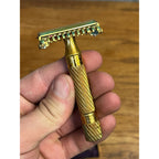Vintage 1934 Gillette Aristocrat Gold Safety Razor Christmas DeLuxe Brass Box