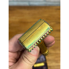 Vintage 1934 Gillette Aristocrat Gold Safety Razor Christmas DeLuxe Brass Box