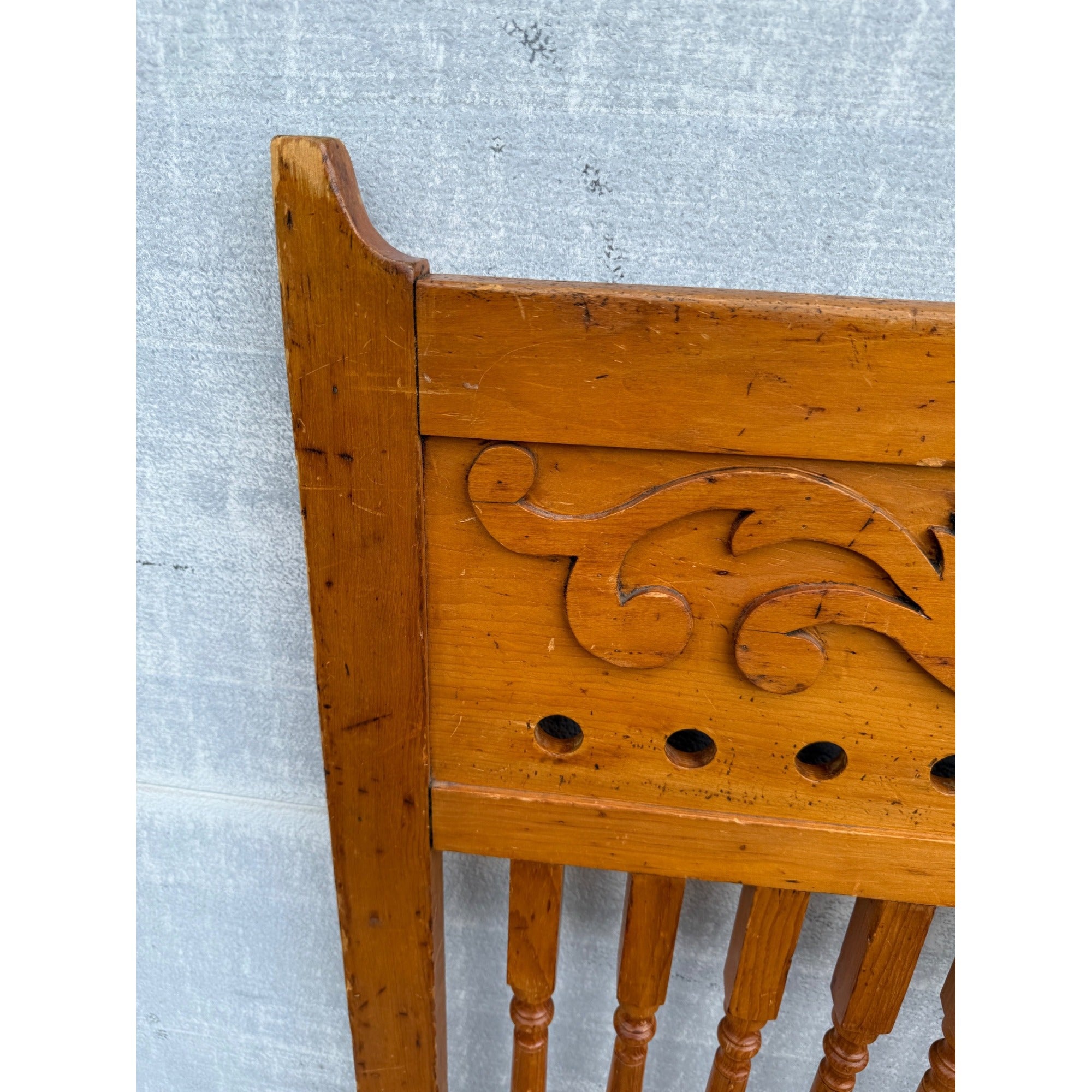 Original Antique 19th c. Saloon Gate Door w/ Spindles & Scrollwork Western