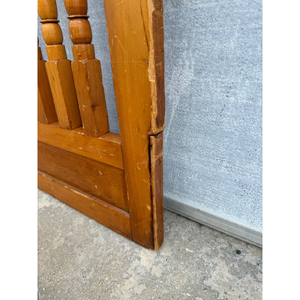 Original Antique 19th c. Saloon Gate Door w/ Spindles & Scrollwork Western