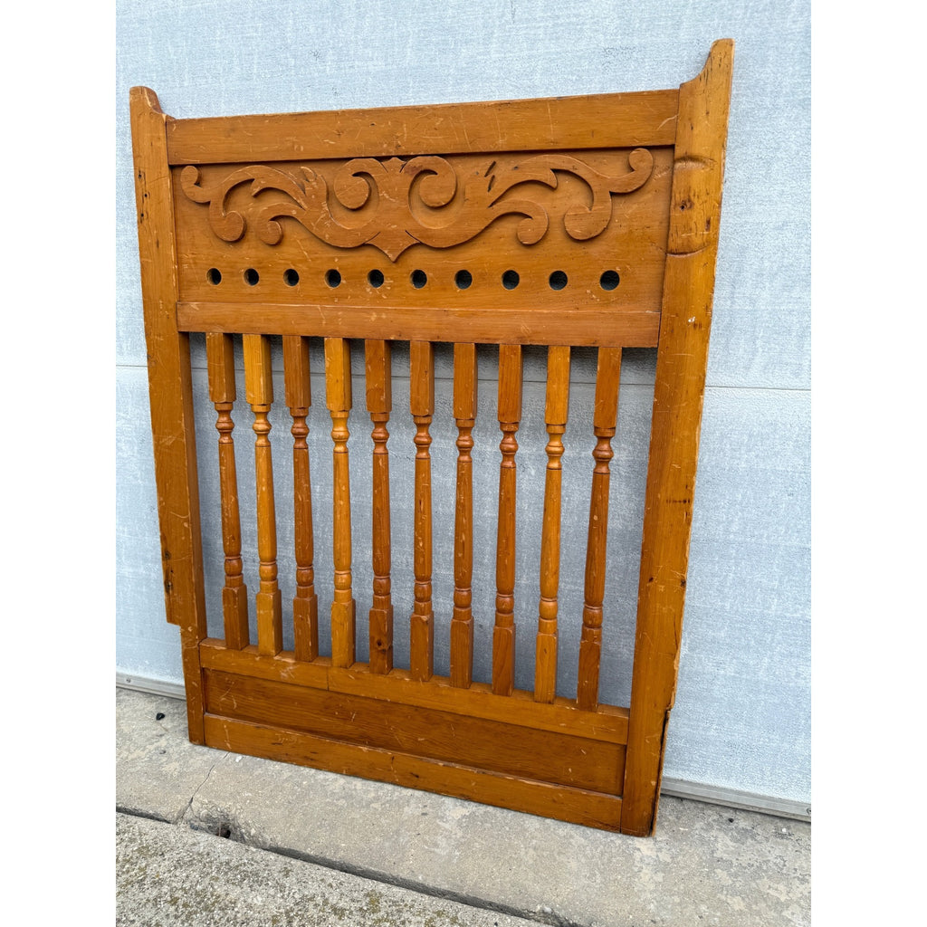 Original Antique 19th c. Saloon Gate Door w/ Spindles & Scrollwork Western