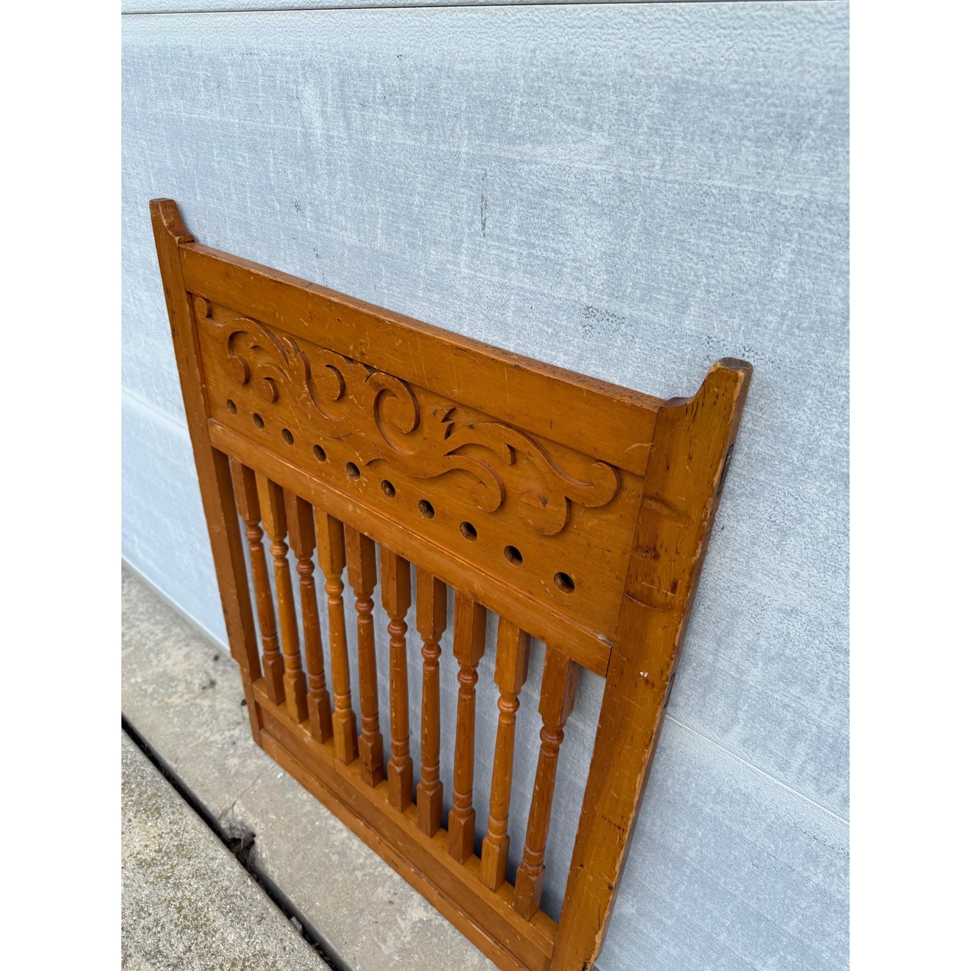 Original Antique 19th c. Saloon Gate Door w/ Spindles & Scrollwork Western