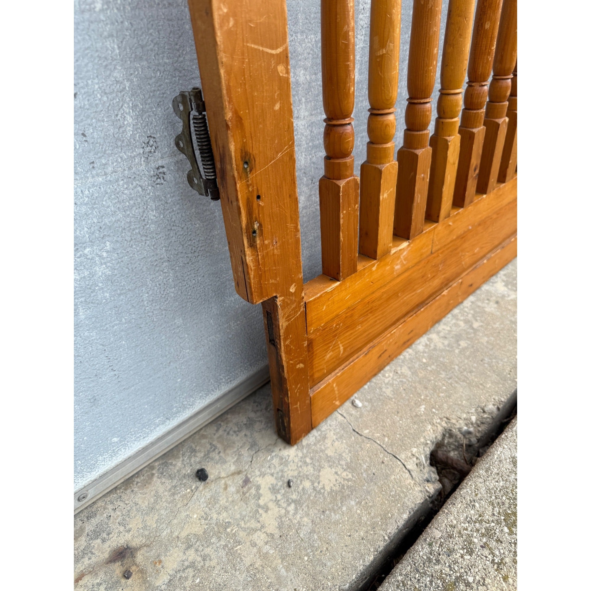Original Antique 19th c. Saloon Gate Door w/ Spindles & Scrollwork Western