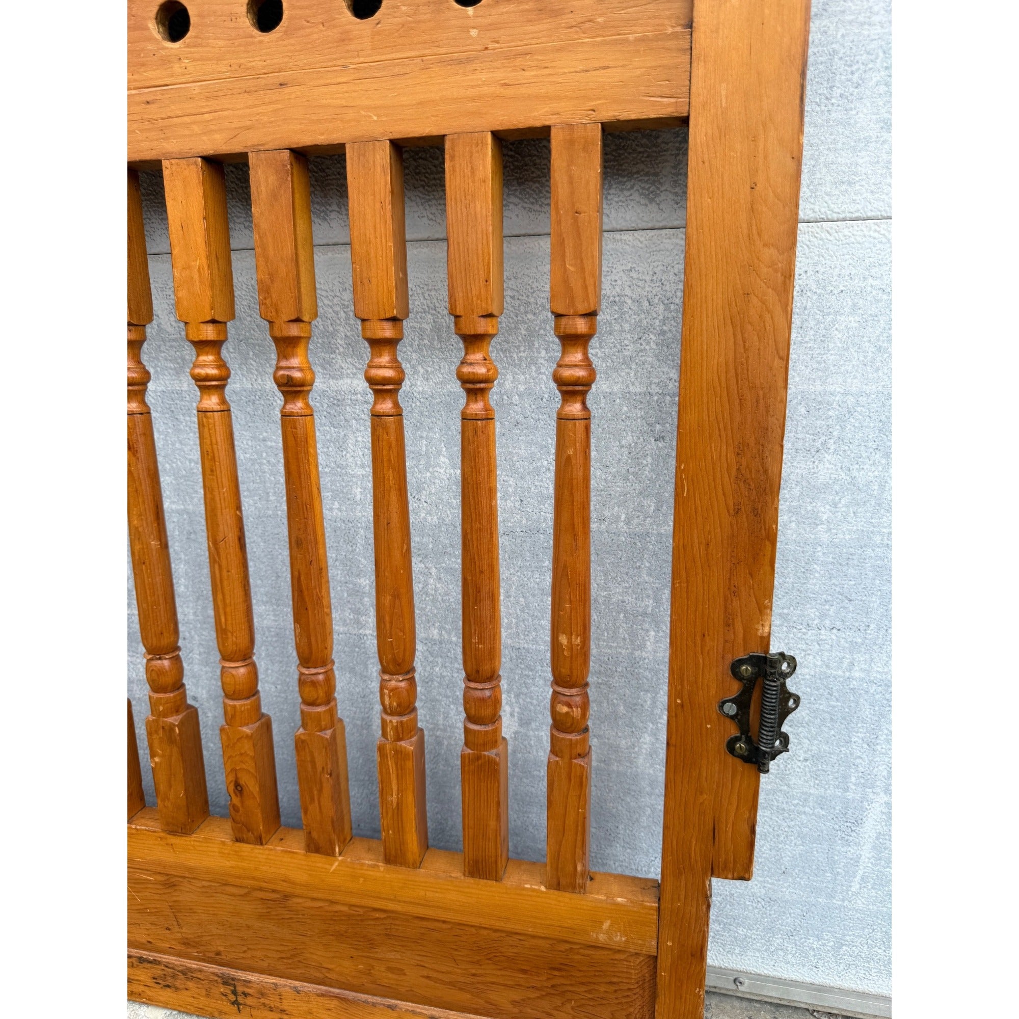 Original Antique 19th c. Saloon Gate Door w/ Spindles & Scrollwork Western