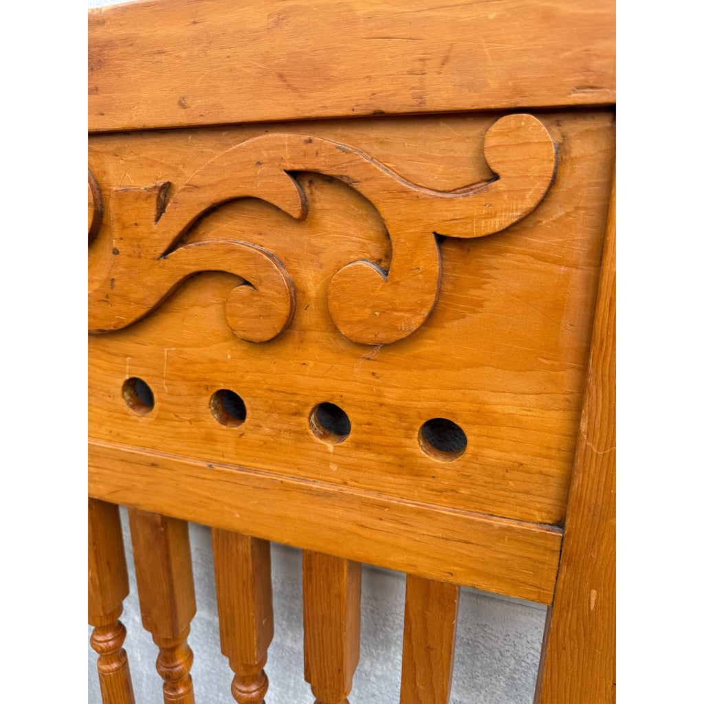 Original Antique 19th c. Saloon Gate Door w/ Spindles & Scrollwork Western