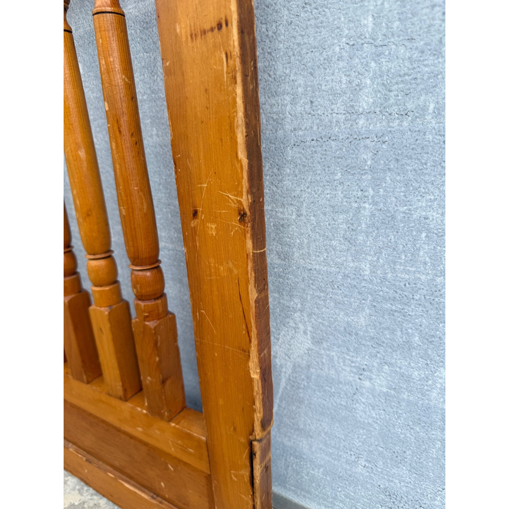Original Antique 19th c. Saloon Gate Door w/ Spindles & Scrollwork Western