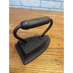 Antique Handled Cast Sad Iron / Clothing Press / Doorstop / Marked "5"
