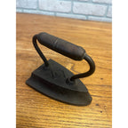 Antique Handled Cast Sad Iron / Clothing Press / Doorstop / Marked "5"