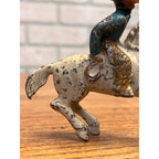 Scarce Grey Iron G59 Cast Iron Mounted Masked Bandit Cowboy Toy Figure