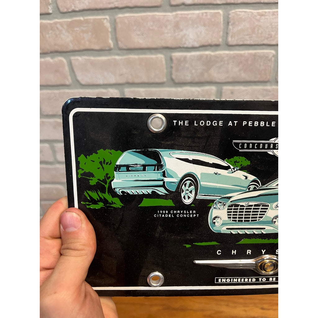 Chrysler 1999 Concours D'Elegance Pebble Beach Porcelain License Plate