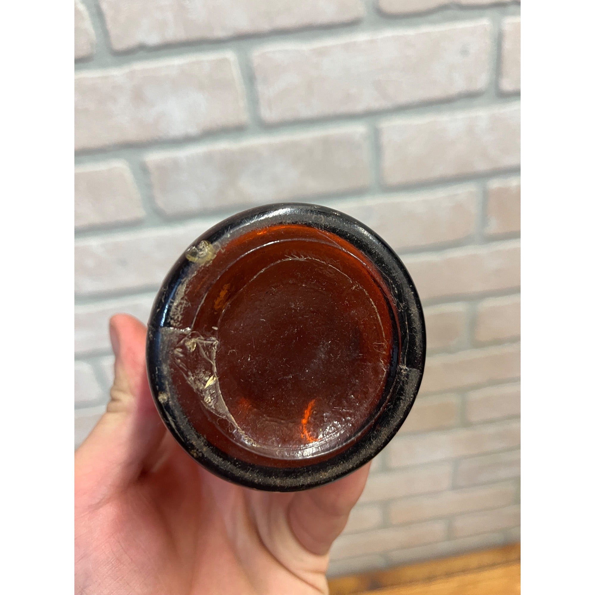 Vintage John Haas Brewing Co. Embossed Beer Bottle Ripon Wisconsin Amber Glass