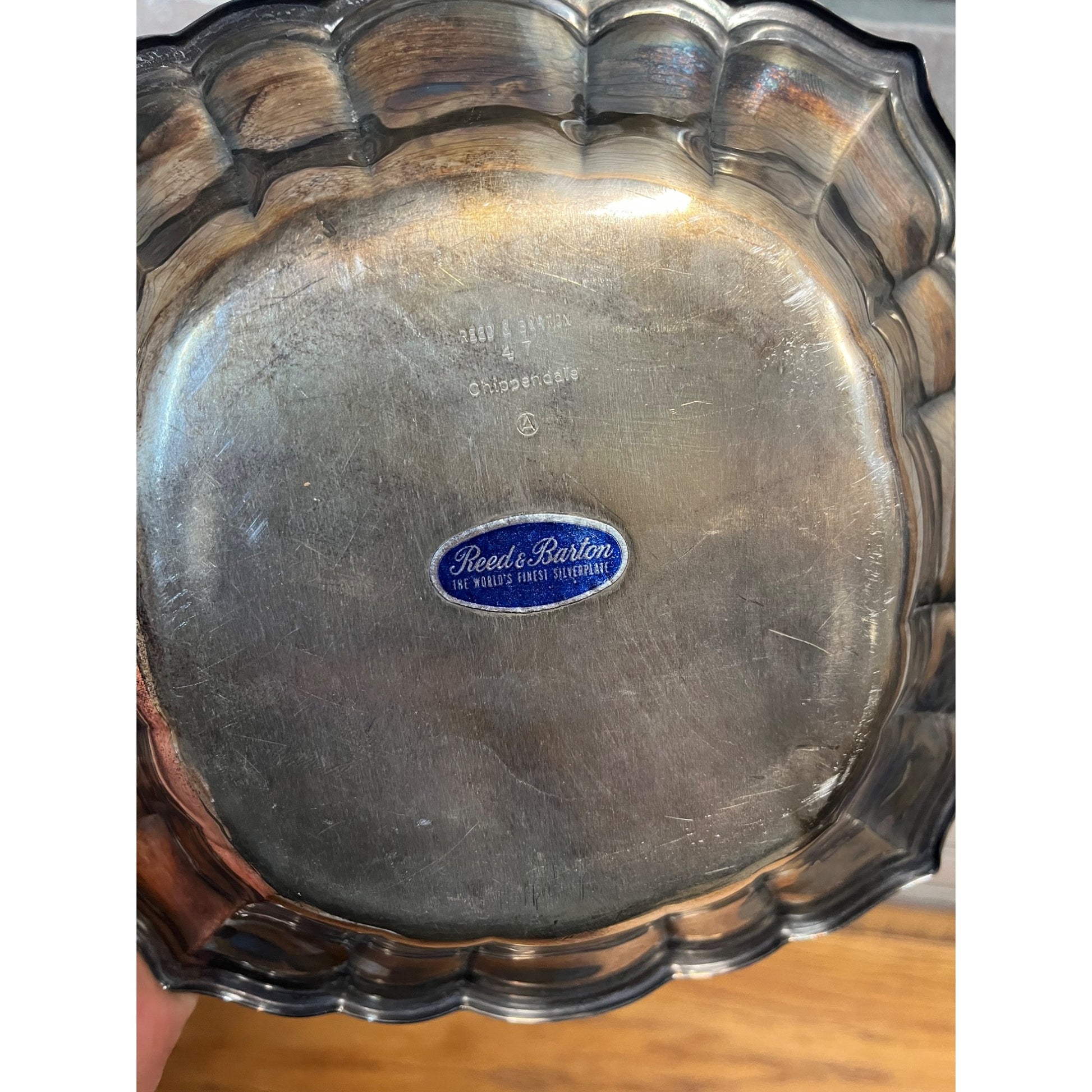 Vintage Chippendale by Reed & Barton Silver Plated 8-1/2" Serving Bowl Dish