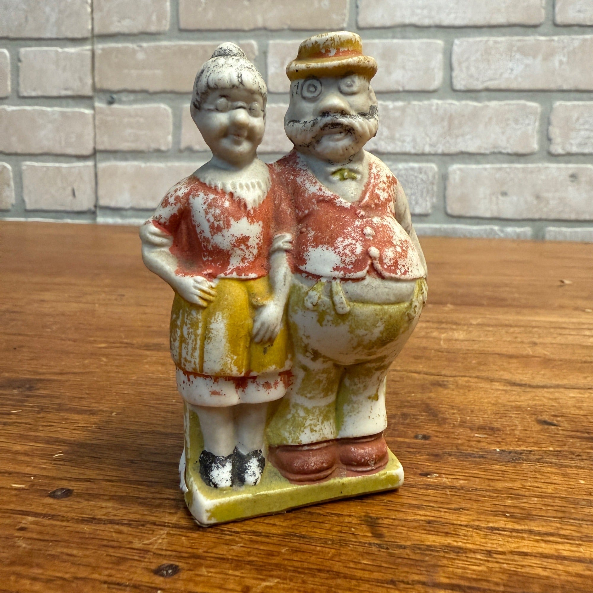 Vintage Moon Mullins Comic Bisque Figure Porcelain Japan - Match Holder?