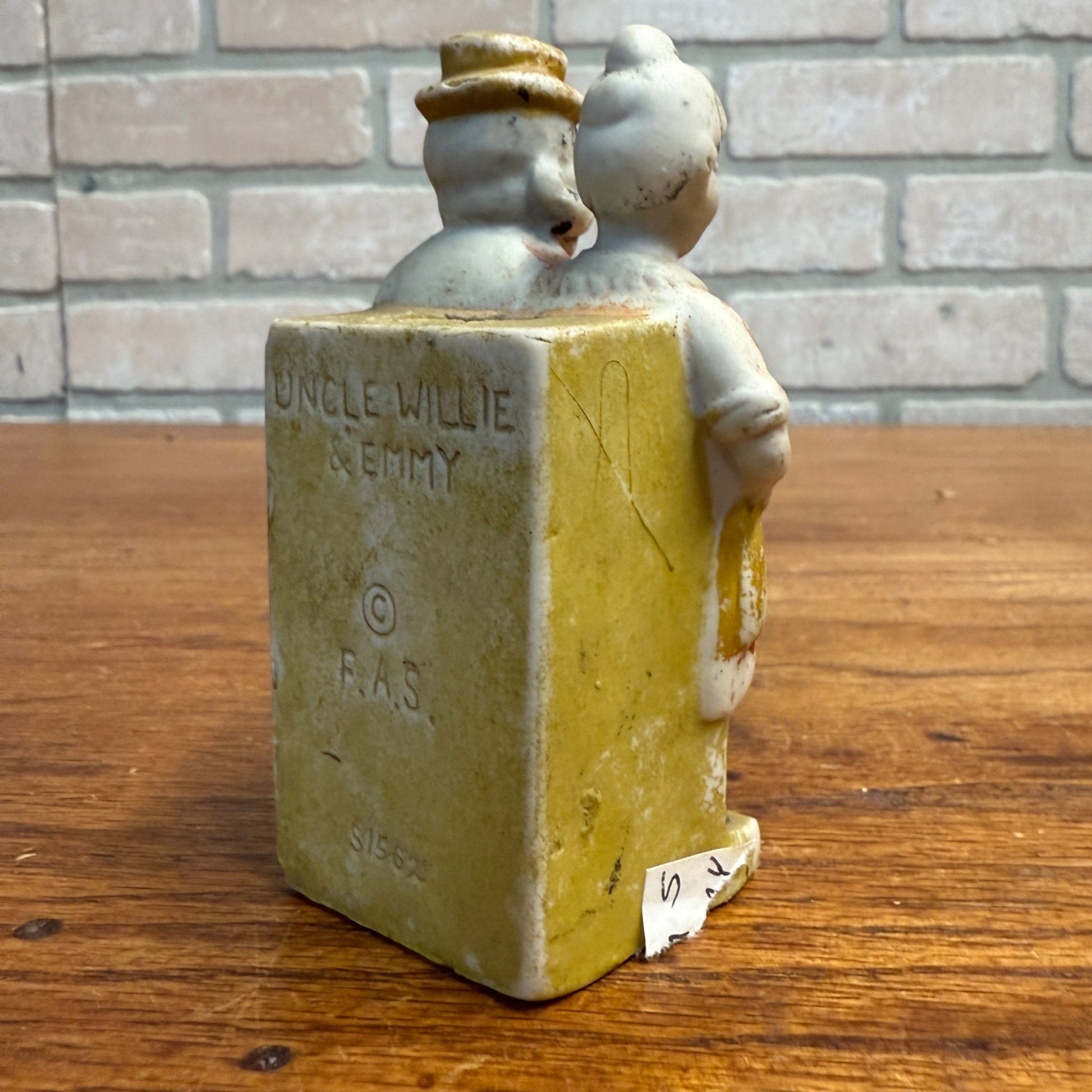 Vintage Moon Mullins Comic Bisque Figure Porcelain Japan - Match Holder?