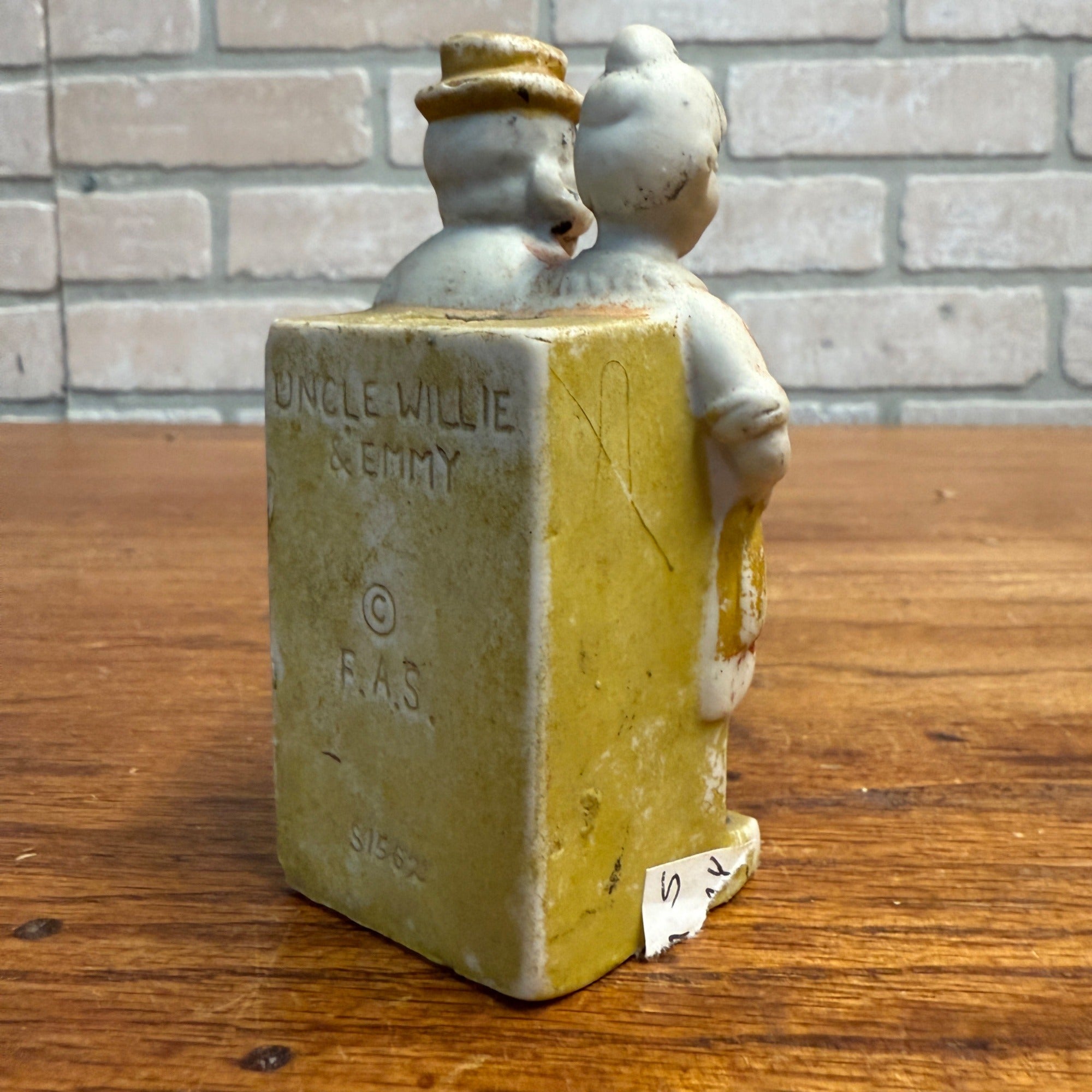 Vintage Moon Mullins Comic Bisque Figure Porcelain Japan - Match Holder?