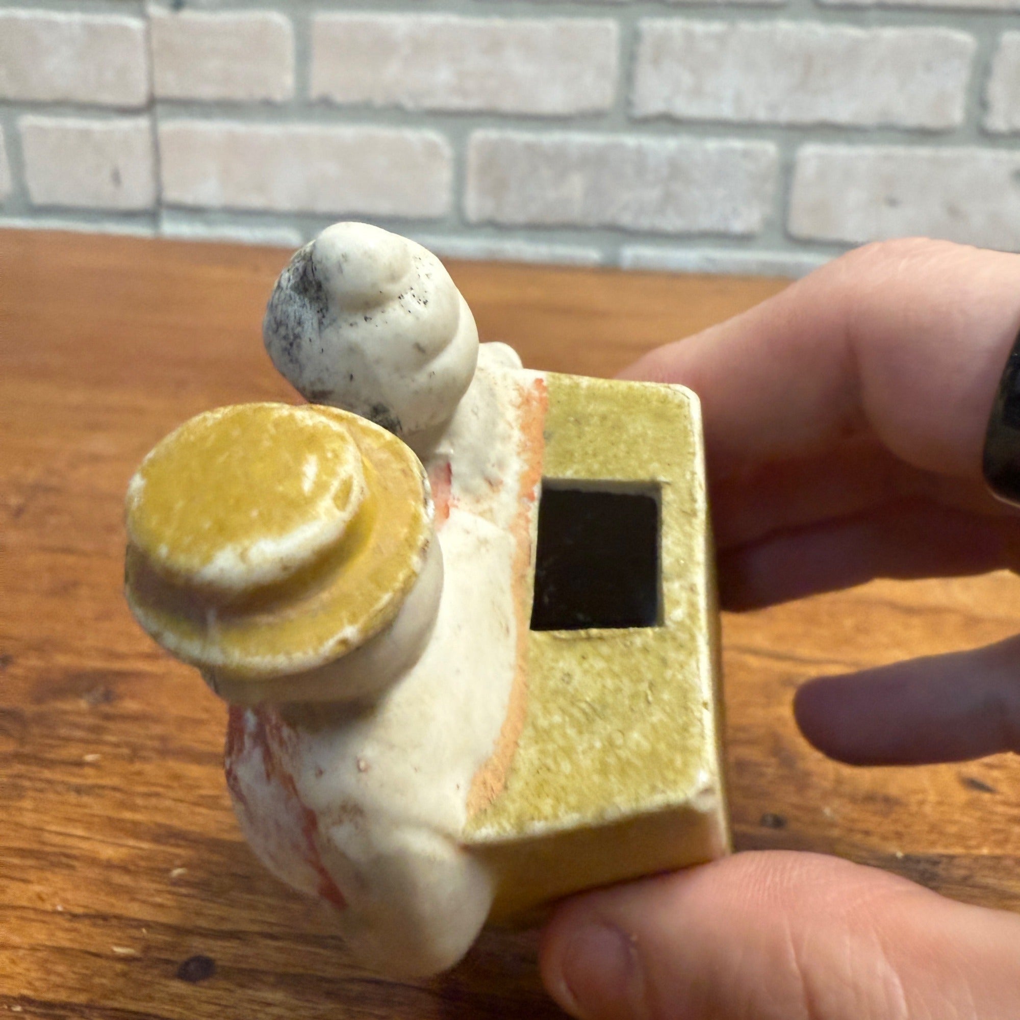 Vintage Moon Mullins Comic Bisque Figure Porcelain Japan - Match Holder?