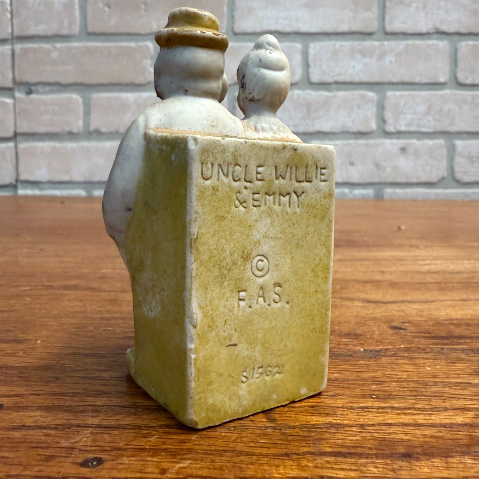 Vintage Moon Mullins Comic Bisque Figure Porcelain Japan - Match Holder?