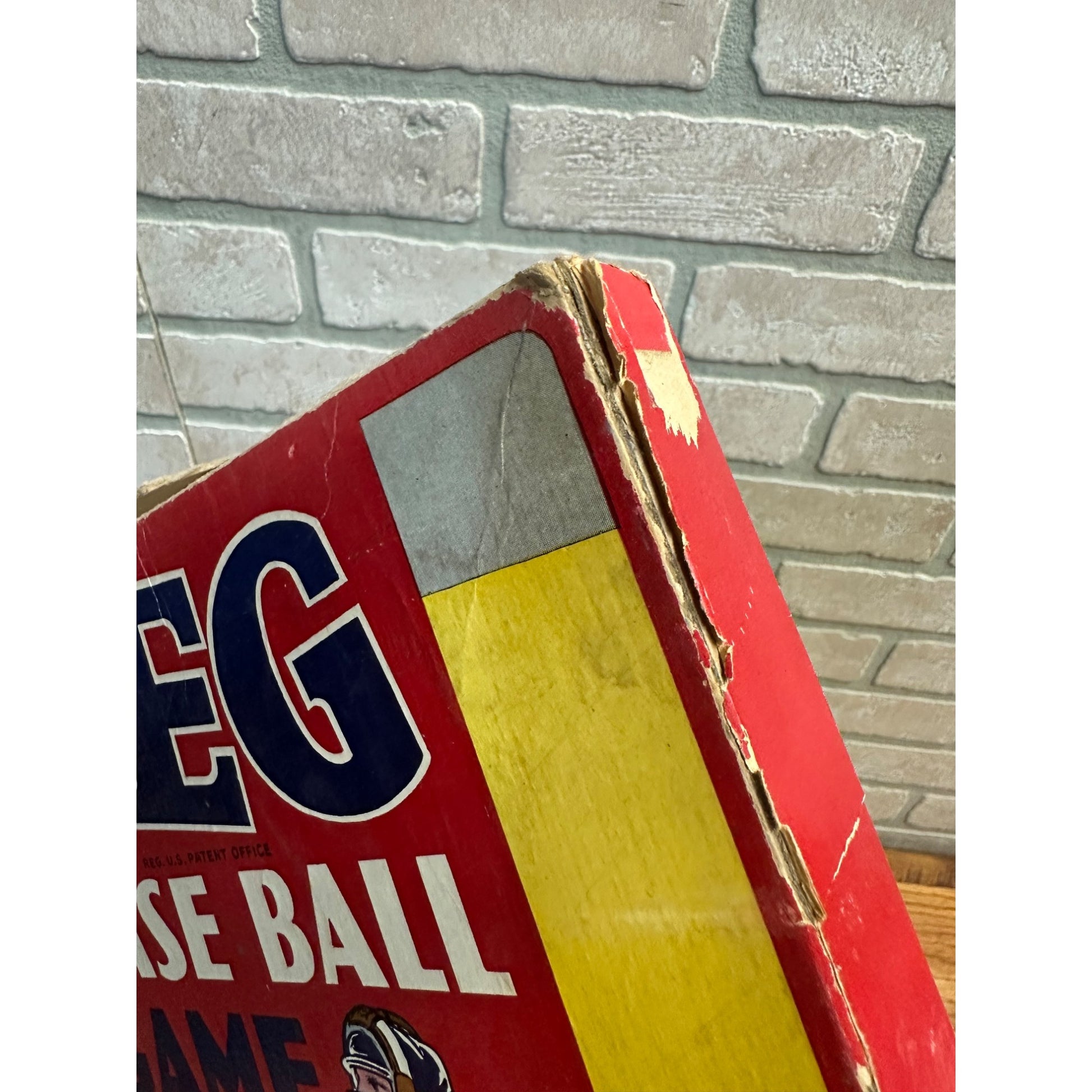 Vintage 1936 Parker Brothers PEG Baseball Game Board Game w/ Dice