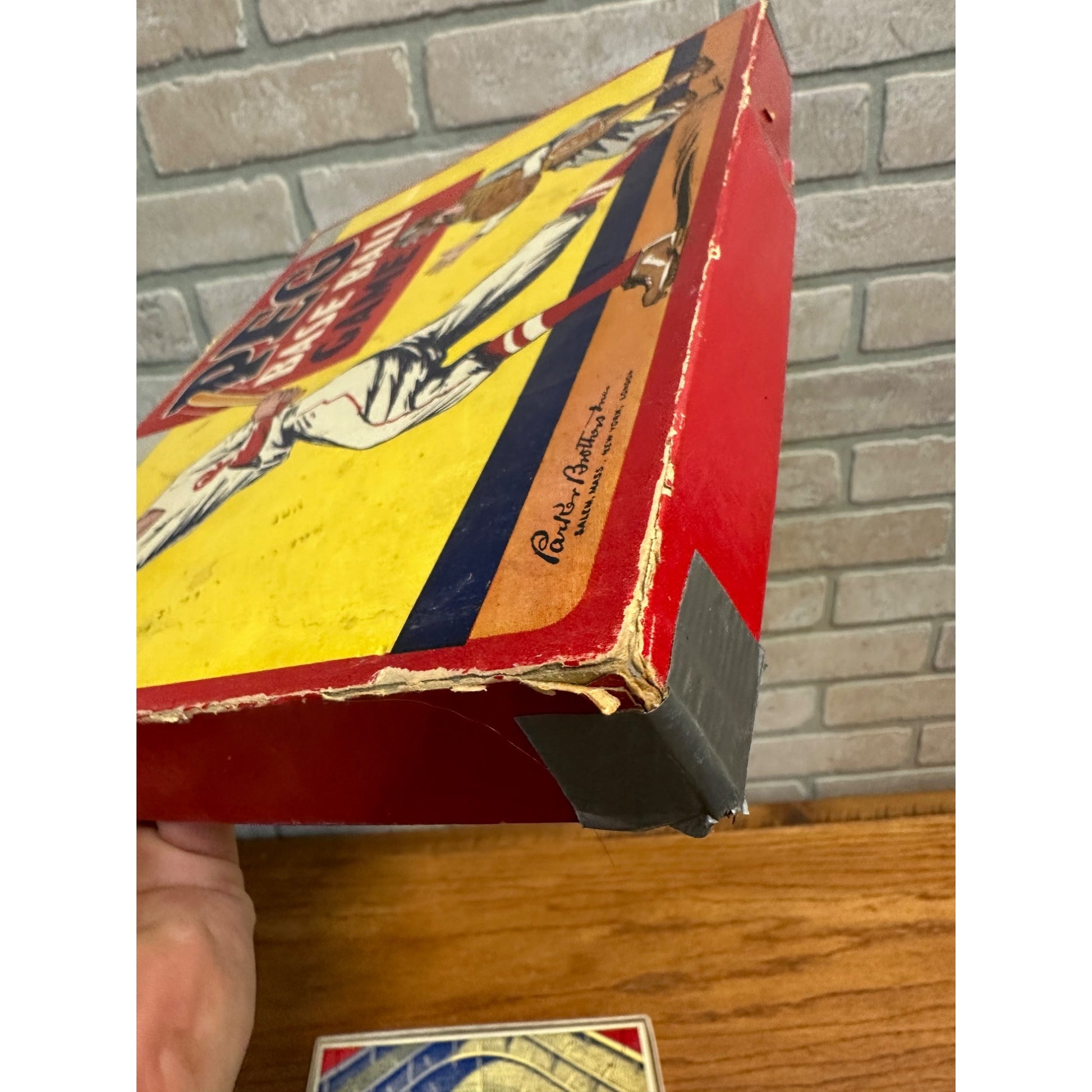 Vintage 1936 Parker Brothers PEG Baseball Game Board Game w/ Dice