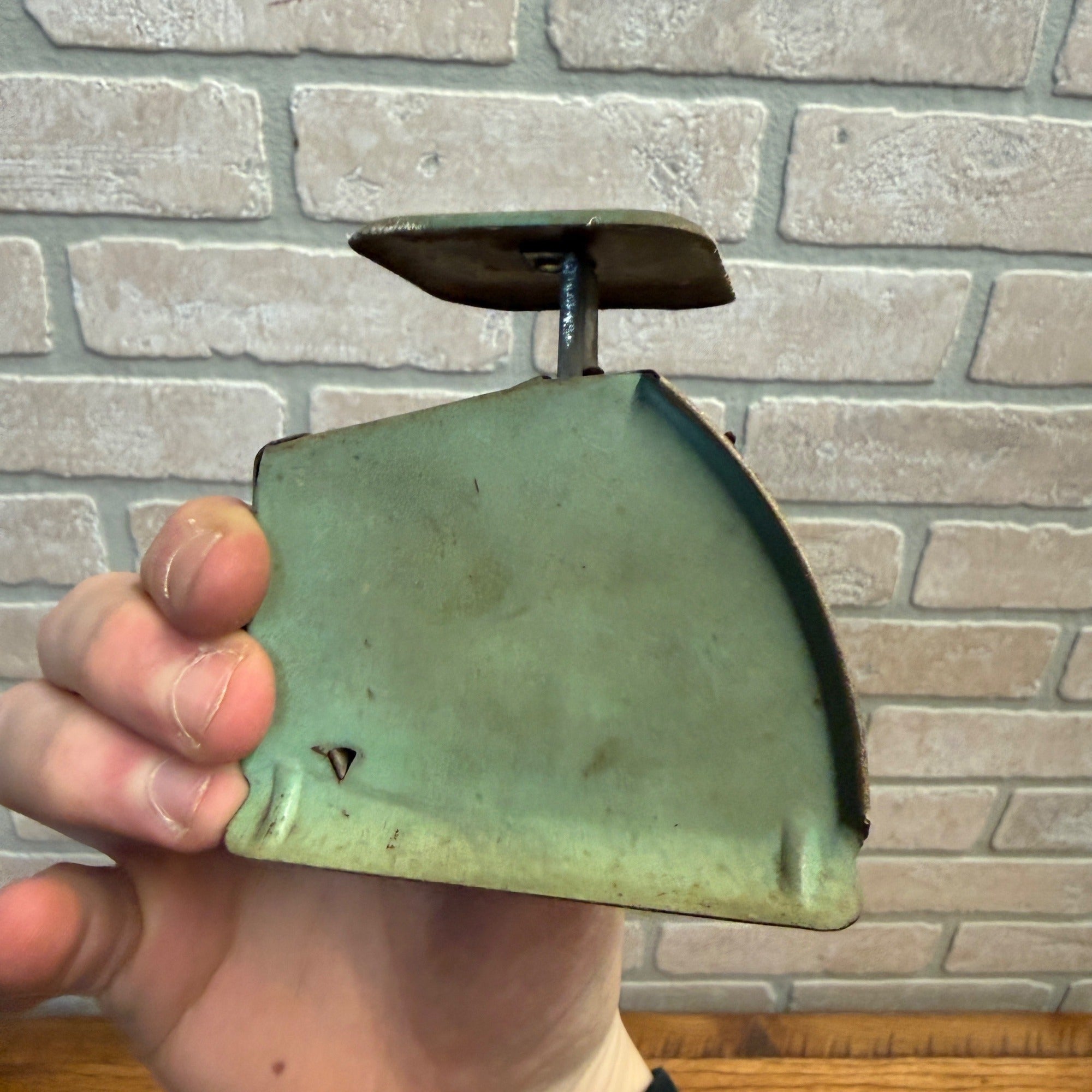 Vintage Postal Scale - Kingsbury Manufacturing Co. Green Tin Miniature