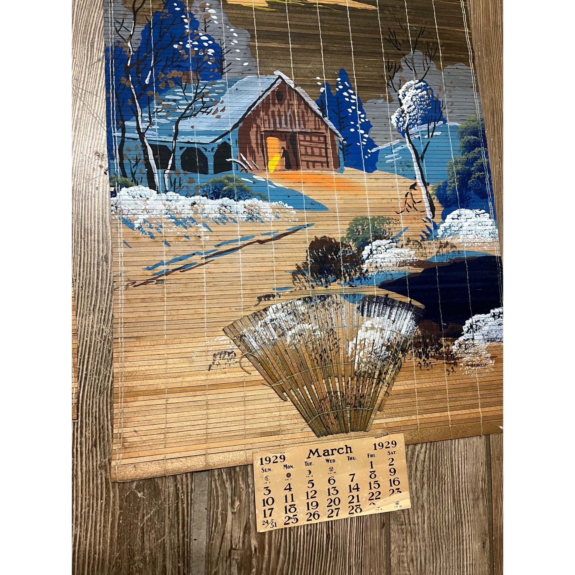 Vintage 1928-29 West Bend Wisconsin Hardware Store Advertising Calendars Lot (2)