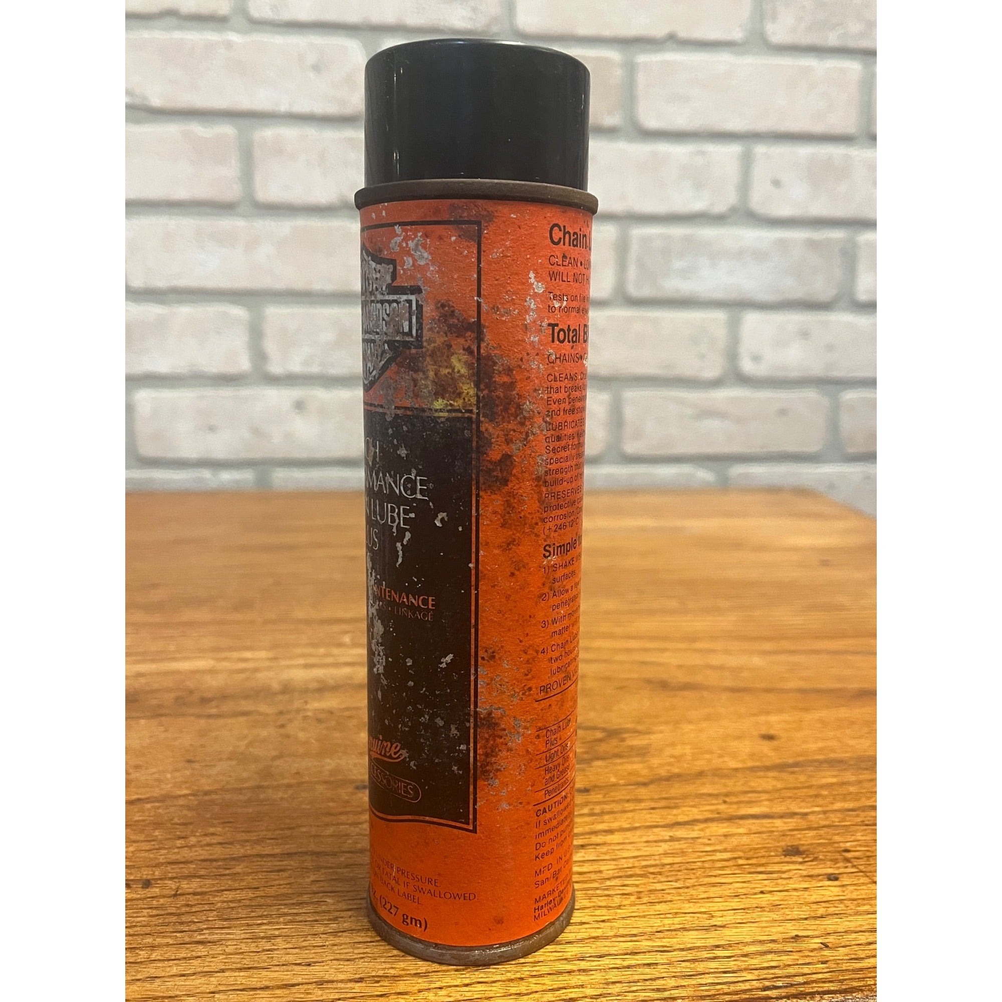 Vintage 70s Harley Davidson Motorcycle High-Performance Chain Lube Can Milwaukee WI