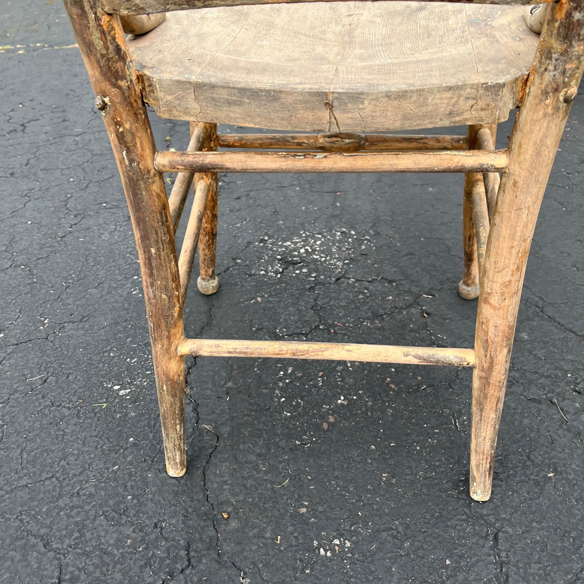 Antique Pabst Beer Brewery Milwaukee Wis Pre-Prohibition Saloon Tavern Oak Chair Pressed Back