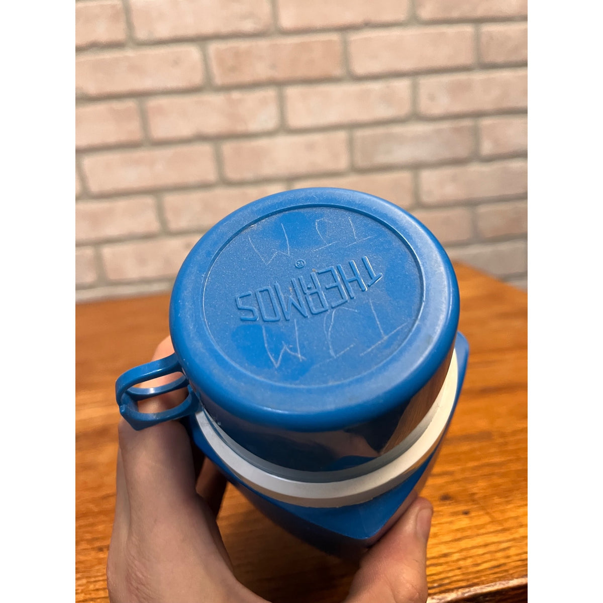 Vintage 1965 Peanuts Snoopy and Woodstock Metal Lunchbox THERMOS ONLY