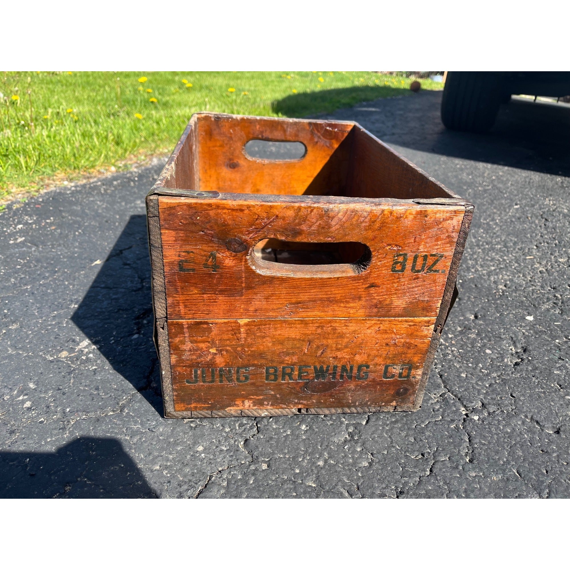 Vintage Jung Beer Milwaukee Wisconsin Wooden Beer Crate Case Box Brewery Co.