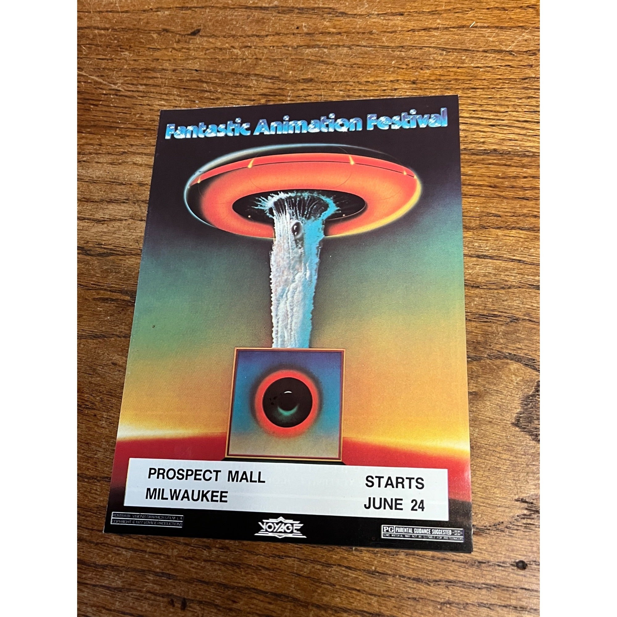 Fantastic Animation Festival Flyer Milwaukee 1977 Vinton Superman Pink Floyd