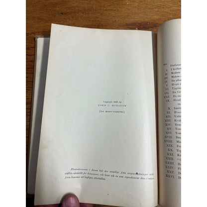 1897 Swedish Onkel Tom's Stuga Beecher Stowe Hardcover Book Antique Vintage
