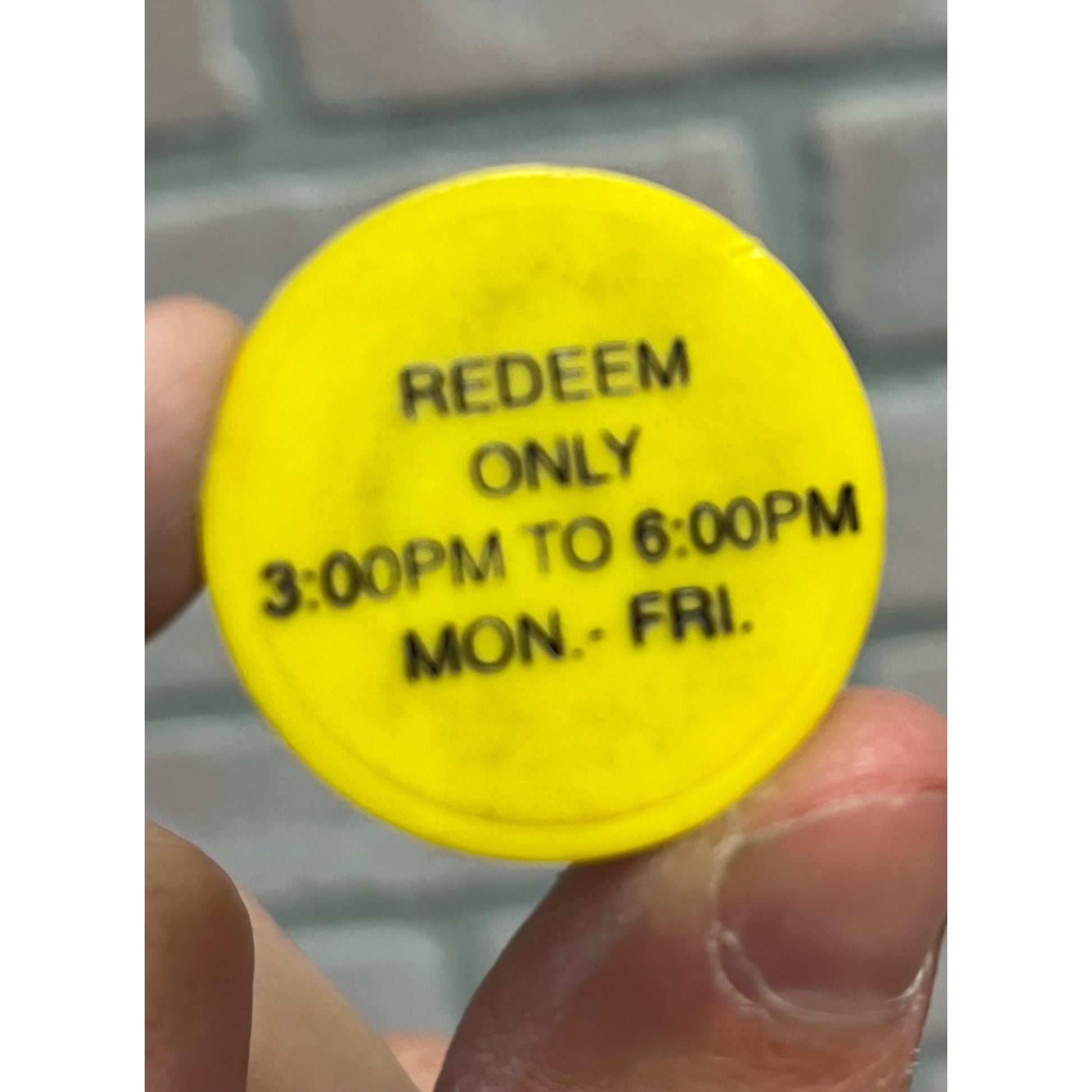 Vintage Weiland's Bowling Alley Bar Token Plastic West Bend Wisconsin