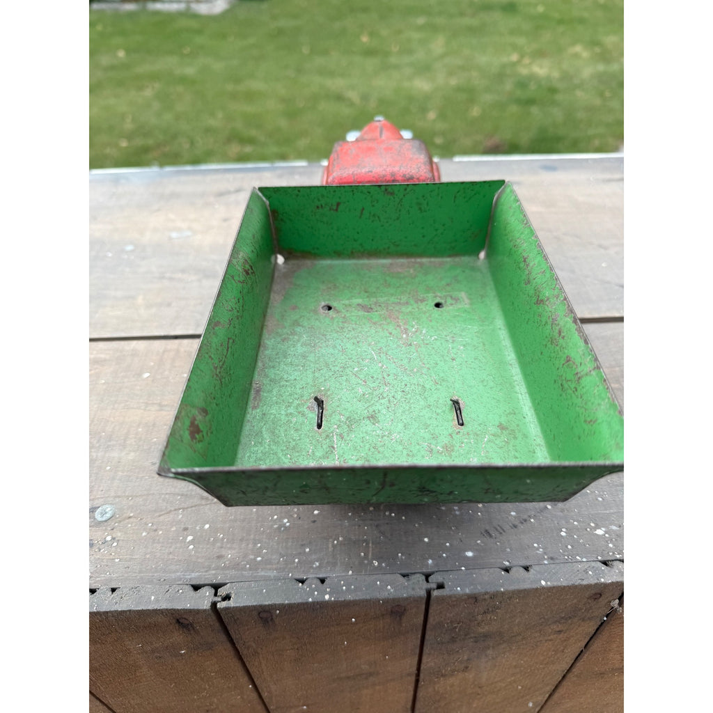 Vintage 1940s Wyandotte Marx Dump Ruck Red Green Pressed Steel Toy