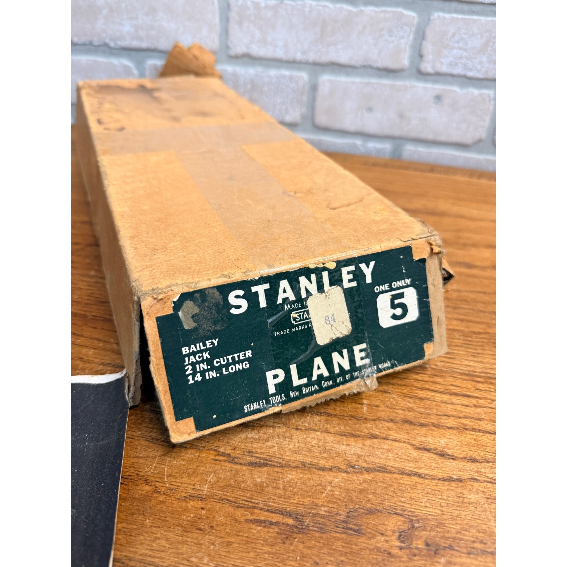 Vintage Stanley No 5 Plane Planer Tool W/ Box 1930s Type 16?
