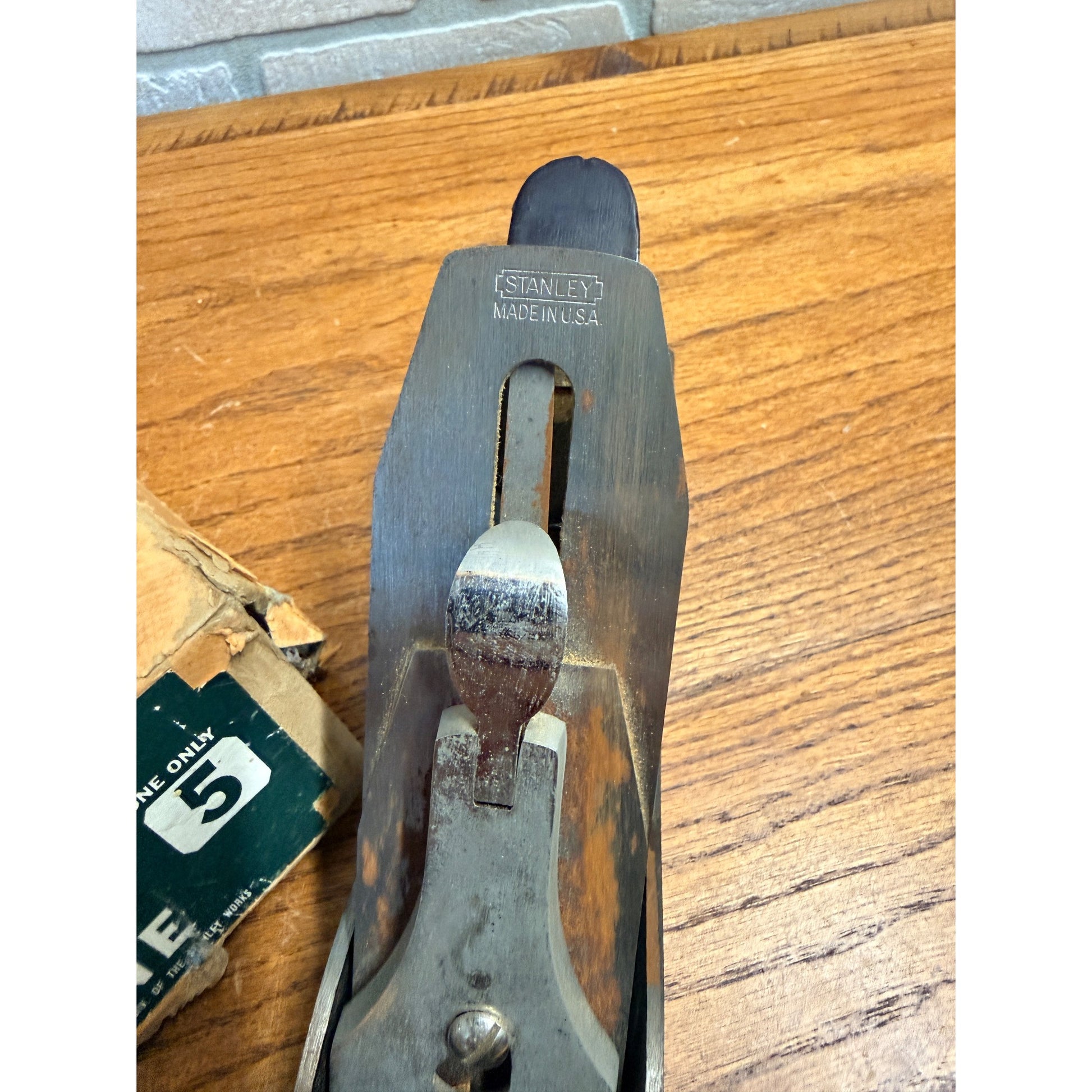 Vintage Stanley No 5 Plane Planer Tool W/ Box 1930s Type 16?