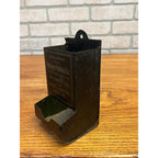 Antique Farm Produce Tin Litho Match Holder Sign Ashley Knowlton Mosinee Wi Eggs