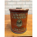 Vintage Union Leader Eagle Tobacco Can Lidded Round 6"