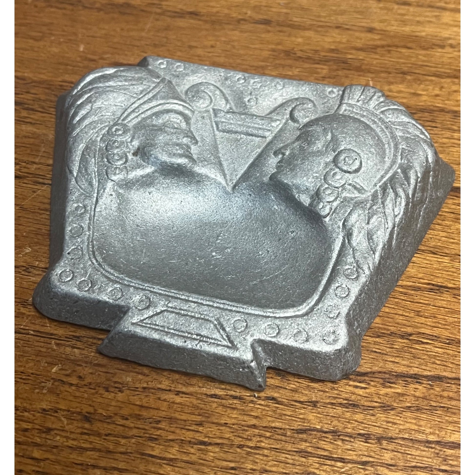 Vintage 1960s Waupun WI 1st Heat Metal Parts Corp. Foundry Ashtray Advertising