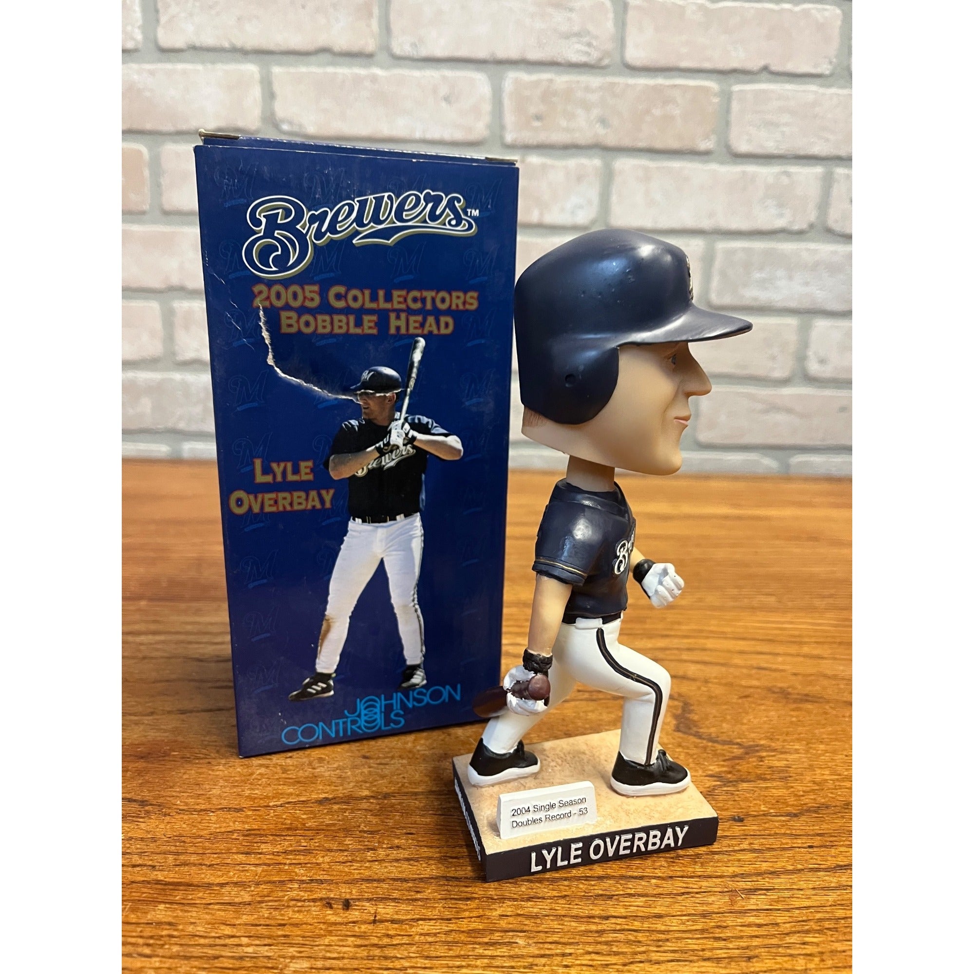 2005 Collectors Series Lyle Overbay Bobblehead Milwaukee Brewers
