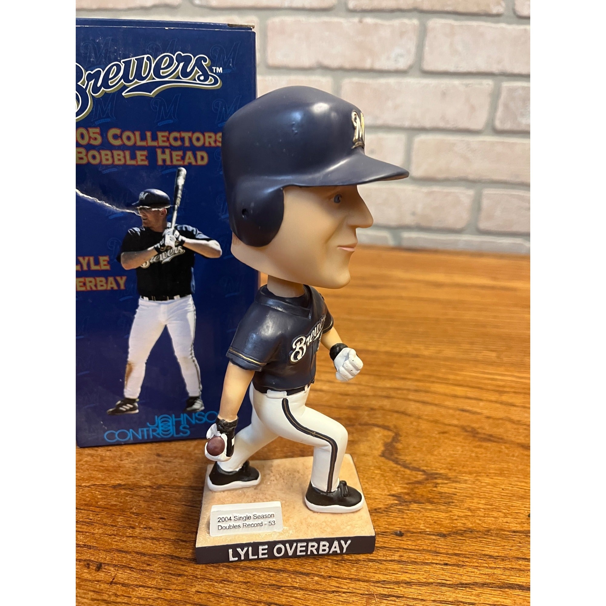 2005 Collectors Series Lyle Overbay Bobblehead Milwaukee Brewers