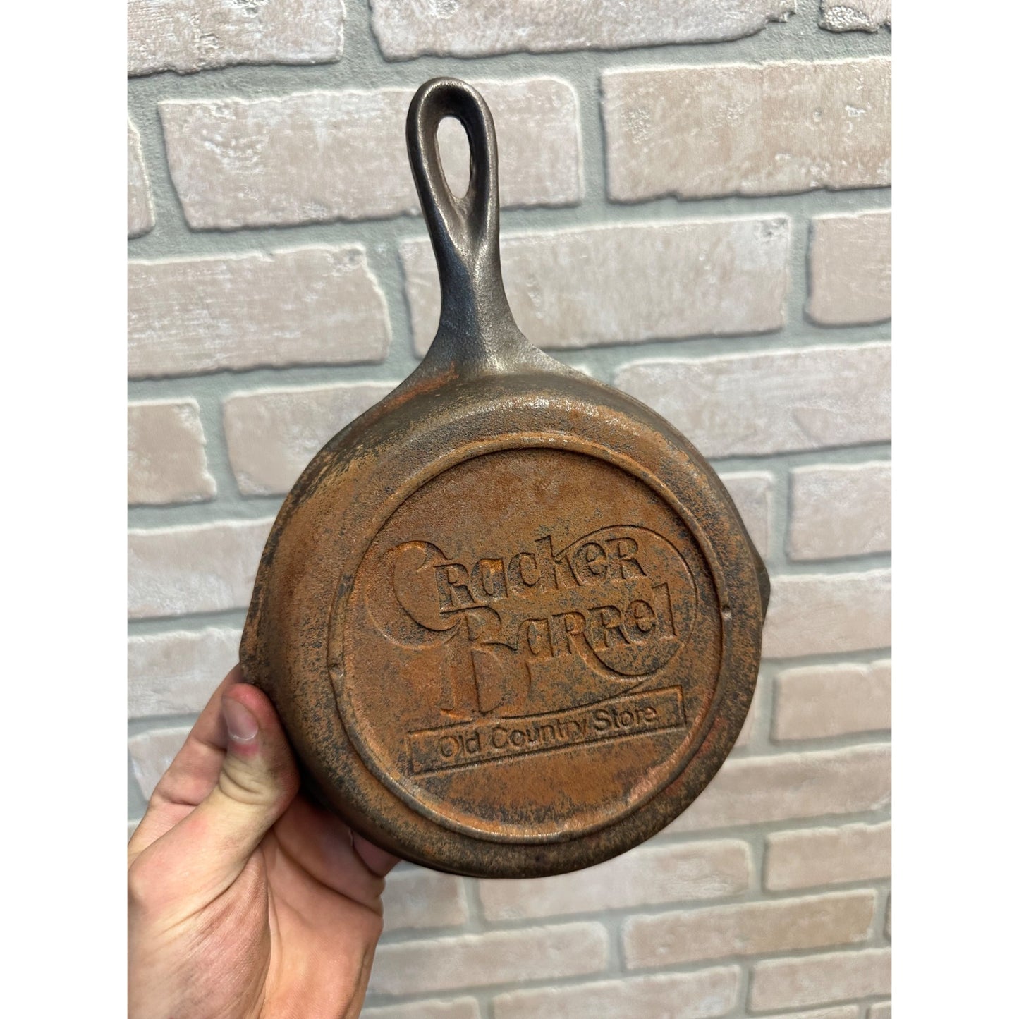 Cracker Barrel 6.5" Inch Cast Iron Skillet "Old Country Store" Lodge 3-Notch