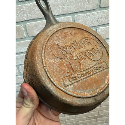 Cracker Barrel 6.5" Inch Cast Iron Skillet "Old Country Store" Lodge 3-Notch