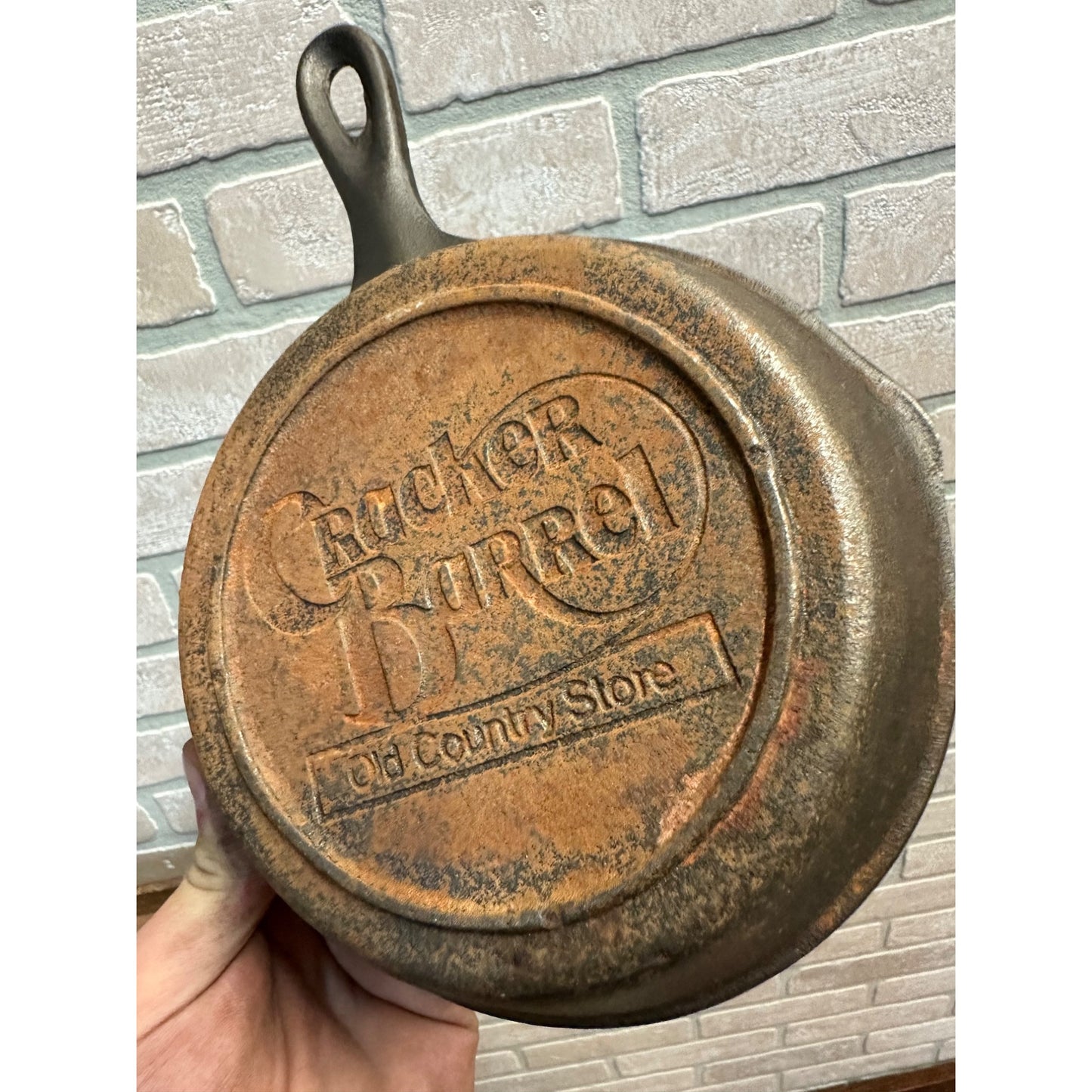 Cracker Barrel 6.5" Inch Cast Iron Skillet "Old Country Store" Lodge 3-Notch