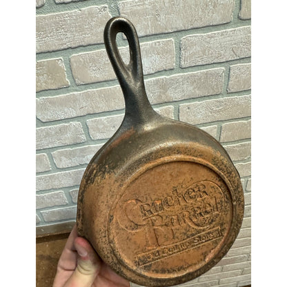 Cracker Barrel 6.5" Inch Cast Iron Skillet "Old Country Store" Lodge 3-Notch