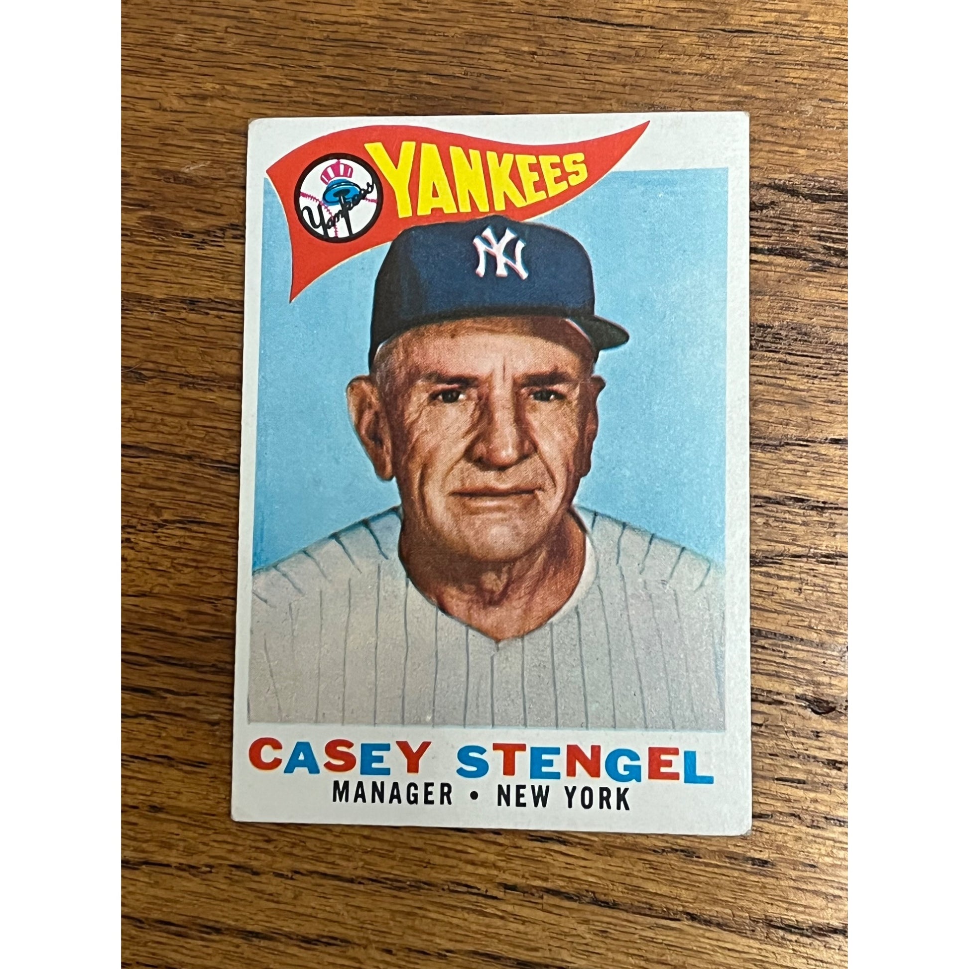 1960 Topps Baseball Casey Stengel Manager New York Yankees #227 - VG
