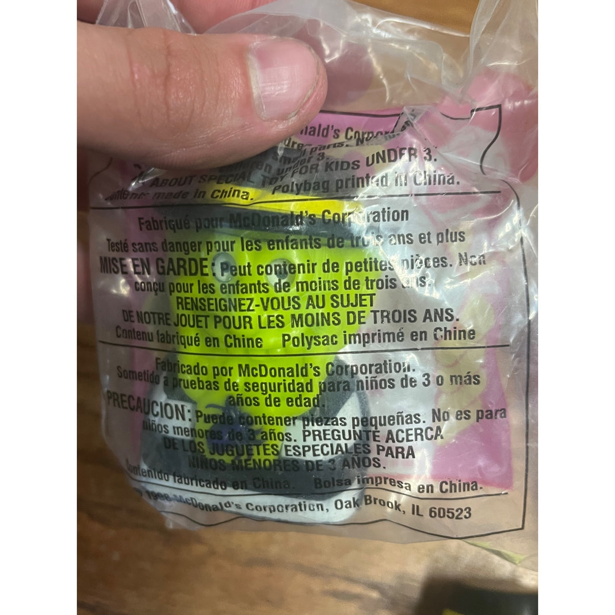 McDonald's 1998 Haunted Halloween Hamburglar Happy Meal Toy (3) New & Loose