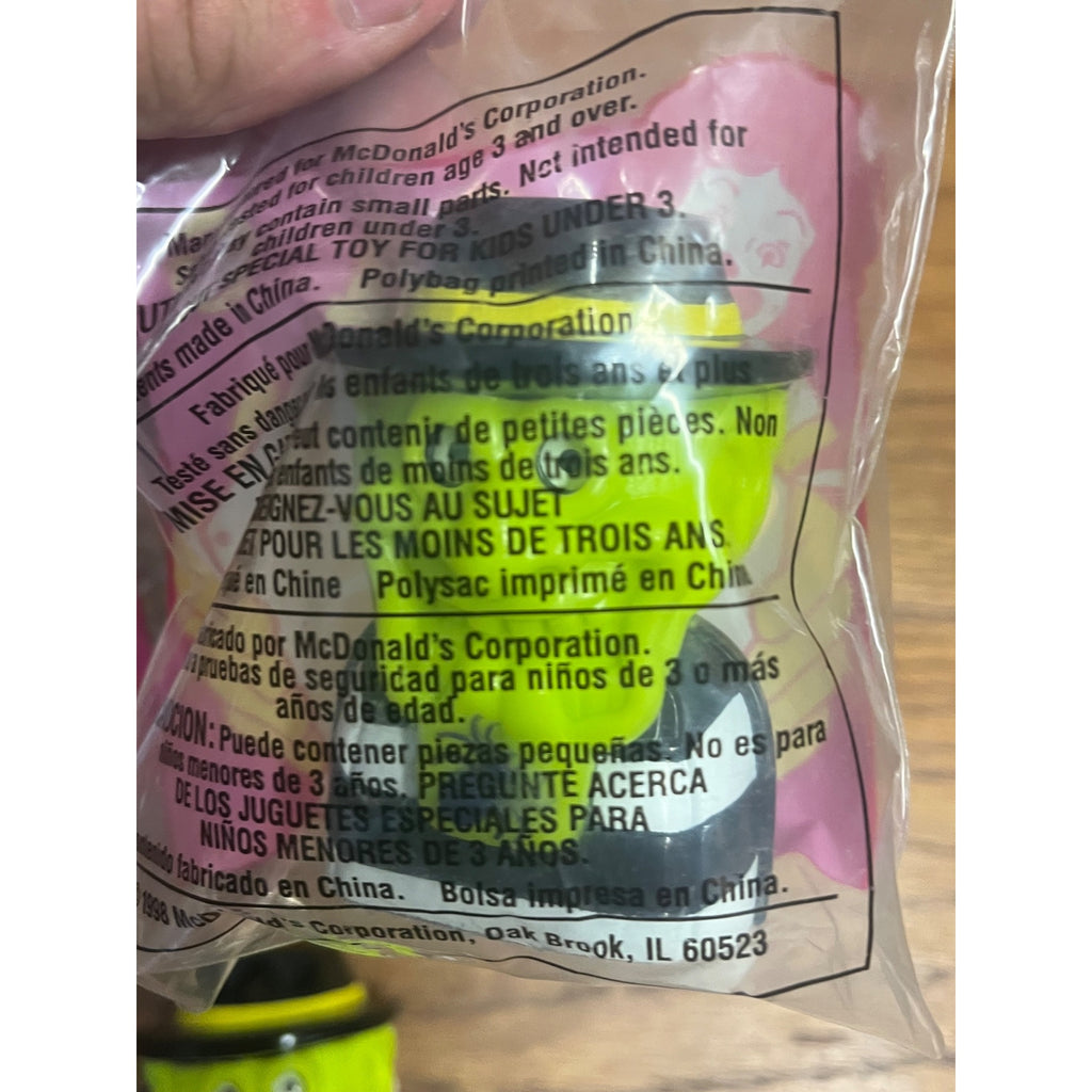 McDonald's 1998 Haunted Halloween Hamburglar Happy Meal Toy (3) New & Loose